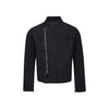 Vintage Locomotive Oblique Placket Tooling Stand-up Collar Washed Old Loose Casual Short Jacket