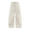 Inflation Loose Solid Color Cotton and Linen Casual Wide-leg Pants