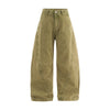 Canvas Wash Vintage Deconstruction Casual Pants