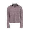 JCAESAR Wheat Ear V-neck Long Sleeve Sweater