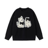 Beast Street Campus Style Cute Cat Crew Neck Knitted Sweater