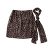 Pokiovo Chiffon Print Polka Dot Streamer Skirt Skirt