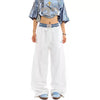 Jimmy Double Waist Checked Fake Two-Piece Casual Pants