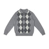 Ralph Classic Plaid Old Money Wind Wool Soft Waxy Knitted Polo Shirt Lapel Sweater
