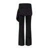 UNBDNS Spice Girls Slender-legged Pants, Real Two-piece Removable Polka Dot Fart Curtain Drape Micro-flared Pants