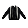 Old Money Wind Striped Contrasting Color Lapel Button Cardigan Autumn and Winter Casual Knitted Sweater