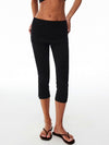 C-GEM Spice Girl Fart Curtain Design Stretch Skinny Fitness Yoga Cropped Pants