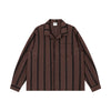 BSAPA Jacquard Casual Striped Long Sleeve Shirt