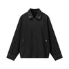 Inflation Leather Stitched Zip Lapel Vintage Jacket