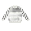 Simple and Versatile Contrasting Color Striped Comfortable Lapel POLO Shirt Knitted Sweater
