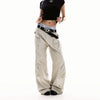 Jimmy Wasteland Deconstructed Pleated Wide-leg Slacks