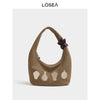 LOSEA Blue and White Porcelain Embroidered Hobo Bag Shoulder Bag