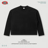 BE Waffle Fried Snowflake Loose Shoulder Boxy Long Sleeve