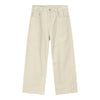 EF JEANS Straight Tube Loose Medium and High Waist Solid Color Jeans Apricot