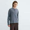 Cashmere Acetate Old Money Wind Henry Neck Elastic Knitted Sweater Long Sleeves