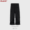 MIJKO Double Waist Removable Multi-Pocket Design Casual Pants