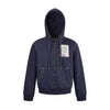 MADEEXTREME Union Jack Sticker Embroidered Hooded Sweater Jacket