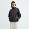 Old Money Style Luster Texture Simple High-end Loose Silhouette Zipper Jacket