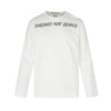 11KN Letter Printed Cotton Elastic Skin-friendly Casual Top Long Sleeve