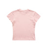 Following Shoulder Slim Lycra Cotton Solid Color Stretch Basic Short Sleeve T-Shirt