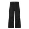11KN Three-dimensional Drawstring Pleated Straight Wide-leg Pants