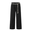 11KN Simple Drawstring Personalized Design Wide-leg and Thin Straight Sweatpants