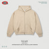 BE Yarn Hooded Zipper Sweater Straight Trousers Casual Suit