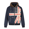 BLACKENERGY Vintage Street Hip Hop Star Print Hooded Sweater
