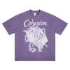 SUPER WAY Heavy Metal Skull Letter Print Short Sleeve T-Shirt