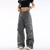 Jimmy Loose Wide Leg Straight Casual Multi-Pocket Pants