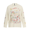 Crew Neck Fun Graffiti Loose Versatile Long Sleeve T-Shirt