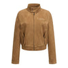 Pokiovo Deerskin Harrington Skinny Niche Design Short Jacket