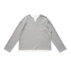 UNF New Niche Fake Two-piece Waffle Solid Color Crew Neck Knitted Sweater Long Sleeve