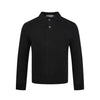 MADEEXTREME Embossed Twist Polo Immortal Flower Knitted Sweater