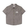 Jimmy Vintage Plaid Polo Neck Short Sleeve Shirt