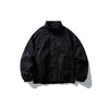 DAVIC Stand-up Collar Solid Color Loose Flight Jacket