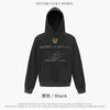 TRYTHMCLUB Vintage Do Old Letter Print Oversize Hooded Sweater