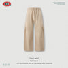 BE Floral Yarn Loose Hooded Sweater Straight Trousers Set
