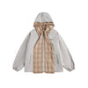 BTBDBTE Vintage Checked Hooded Tooling Jacket