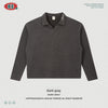 BE Autumn Waffle Fried Snowflake Seagull Collar Embroidered Top Long Sleeve