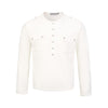 EME Henry Collar Double Pocket Tooling Cleanfit Premium Long Sleeve T-Shirt