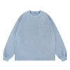 FGSS Sticker Bag Waffle Washed Heavy Loose Shoulder Crew Neck Sweater