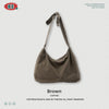 BE Retro Leavened Strap Bristle Twill Heavy Shoulder Messenger Bag