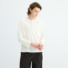 Lyocell Blended Smart Henry Neck Knitted Long Sleeve T-Shirt