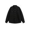 YEOOTI Heavy Washed Cotton Casual Long-sleeved Shirt Jacket
