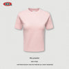 BE Women's Summer Long Staple Cotton Crew Neck Casual Sports Short Sleeve Front Shoulder T-Shirt