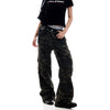 Jimmy Vintage Camouflage Straight Casual Wide Leg Tooling