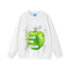 Beast Street Millennium Style Basic Vintage Printed Loose Sweater