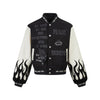 MADEEXTREME 500,000-pin Mixed Embroidered PU Street Jacket