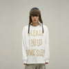 Jimmy Vintage Washed PLEASE I NEED SOME SLEEP Thin Long Sleeve Sweatshirt